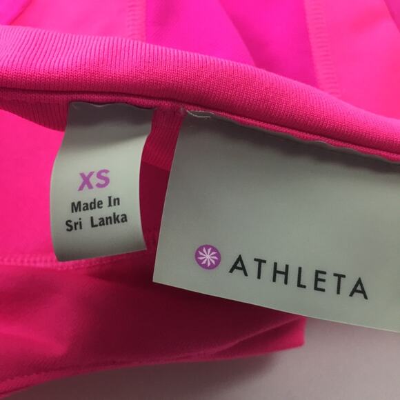 Athleta pink racerback mesh tank top Sz XS - Picture 3 of 7